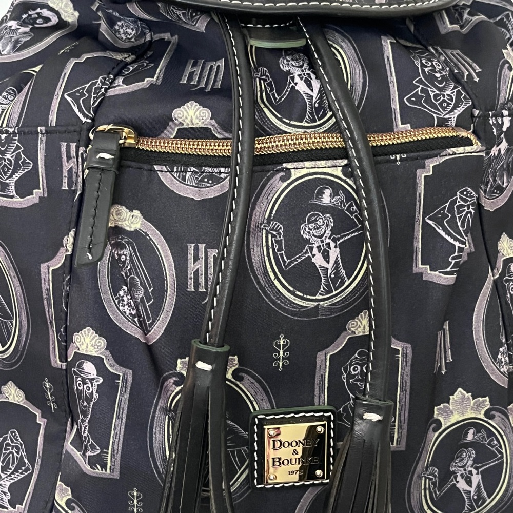 Black Patterned Women’s Backpack - Picture 3 of 10